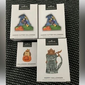 Hallmark Halloween Ornament Lot Of 4 - 2023 & 24 NEW